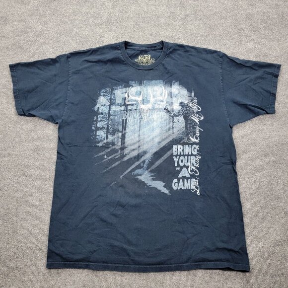 Bonehead Outfitters Tshirt‎ Mens XL Blue Short Sleeve Outdoors Hunting Deer - Picture 1 of 11